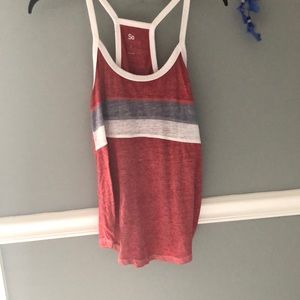 red tank top. super cute and wearable for summer